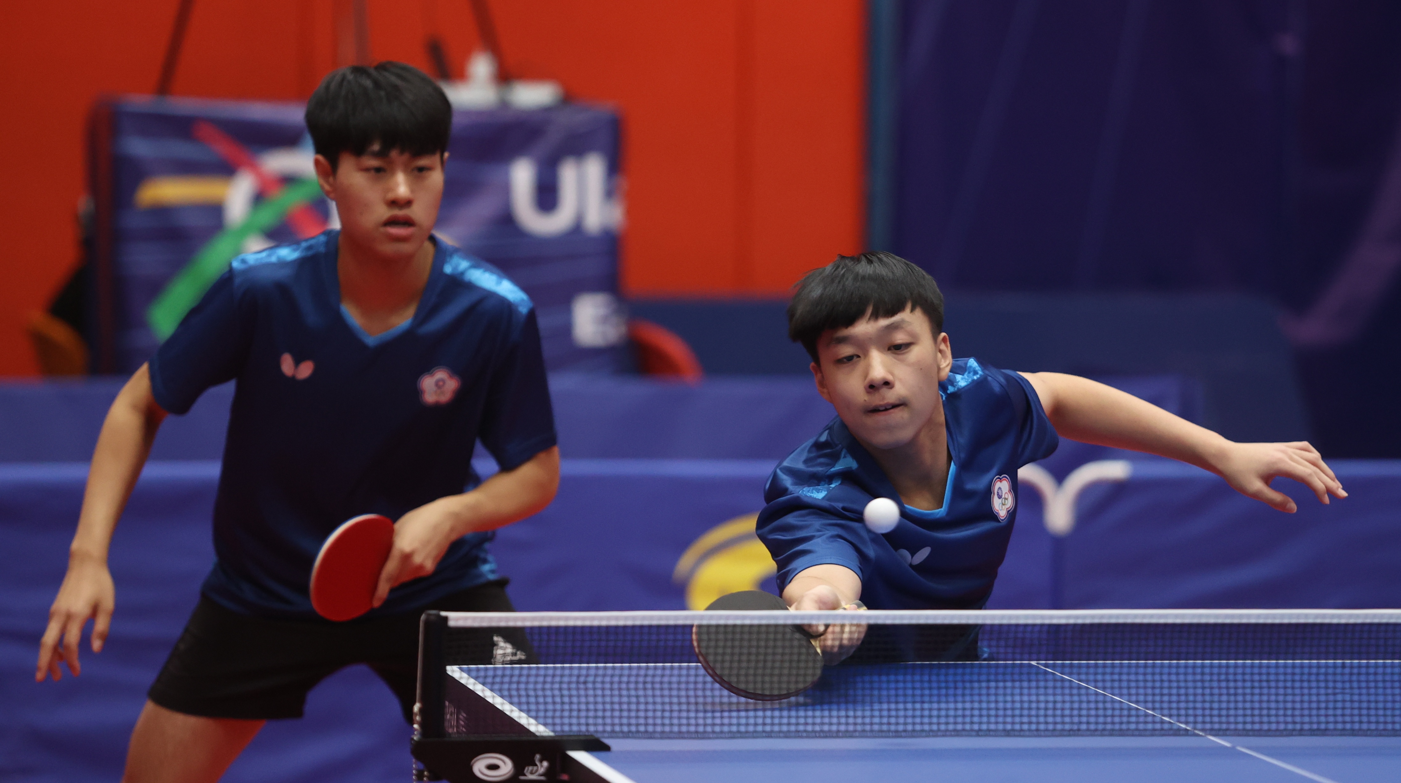 (圖)桌球項目楊嘉安、楊皓任選手獲得男子雙打銀牌，照片出處體育署 